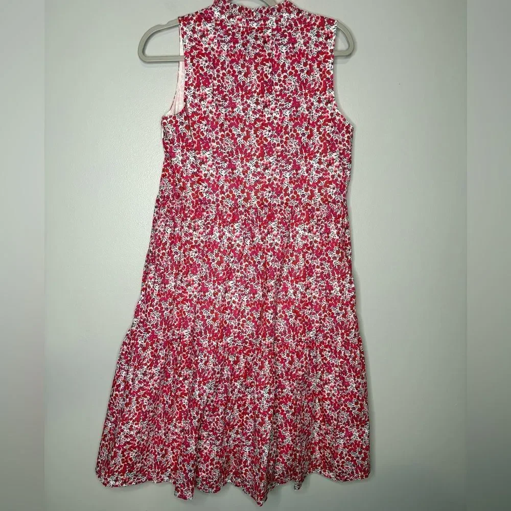 J.Crew Cotton poplin tiered popover dress in Liberty® Wiltshire print